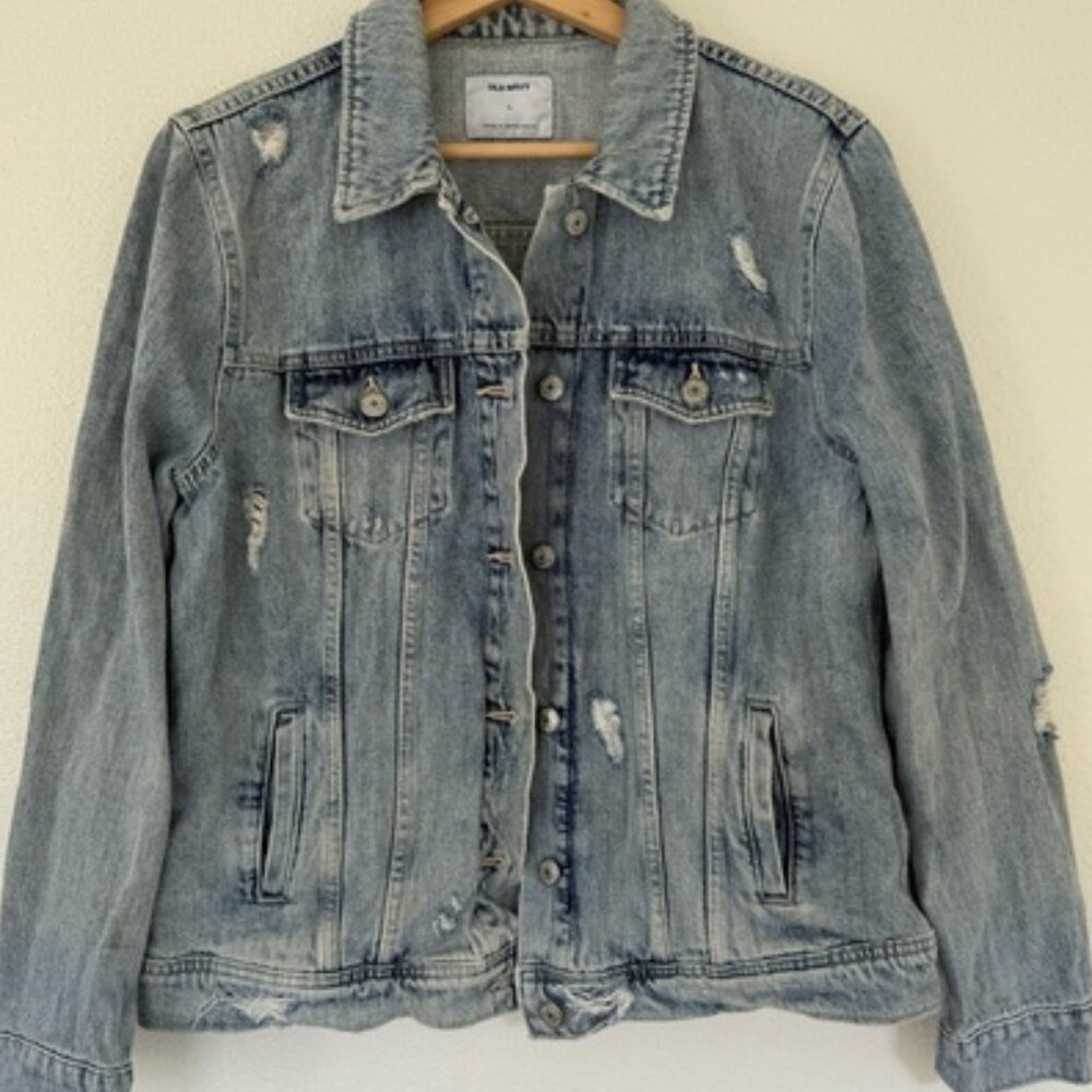 Old Navy Distressed Denim Jacket
